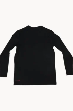 Rashies^Quiksilver Boys DNA Rushed Surf Long Sleeve Suntop BLACK
