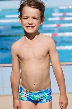 Trunks|Swimwear^Funky Trunks Boys Duuude Trunk Blue/multi