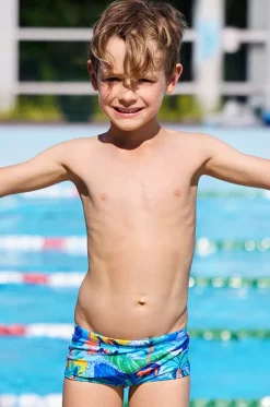 Trunks|Swimwear^Funky Trunks Boys Duuude Trunk Blue/multi