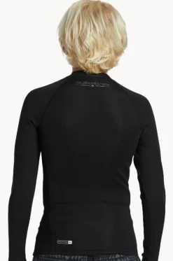 Rashies & Sunsuits^Quiksilver Boys Everyday Heat Long Sleeve Suntop BLACK