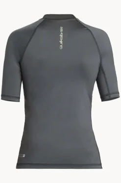 Rashies^Quiksilver Boys Everyday Short Sleeve Suntop Iron