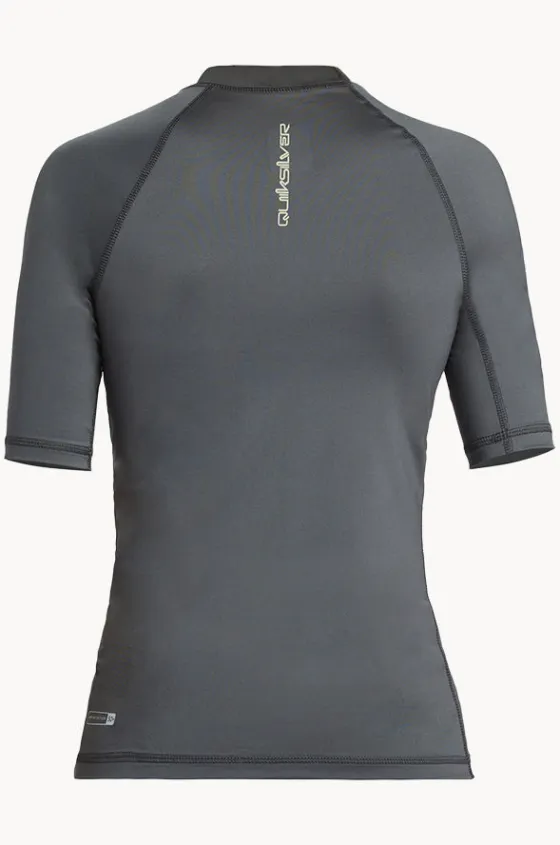 Rashies^Quiksilver Boys Everyday Short Sleeve Suntop Iron