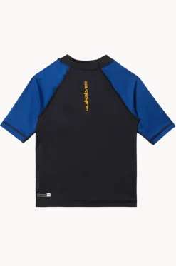Rashies & Sunsuits^Quiksilver Boys Everyday Short Sleeve Suntop Black/blue