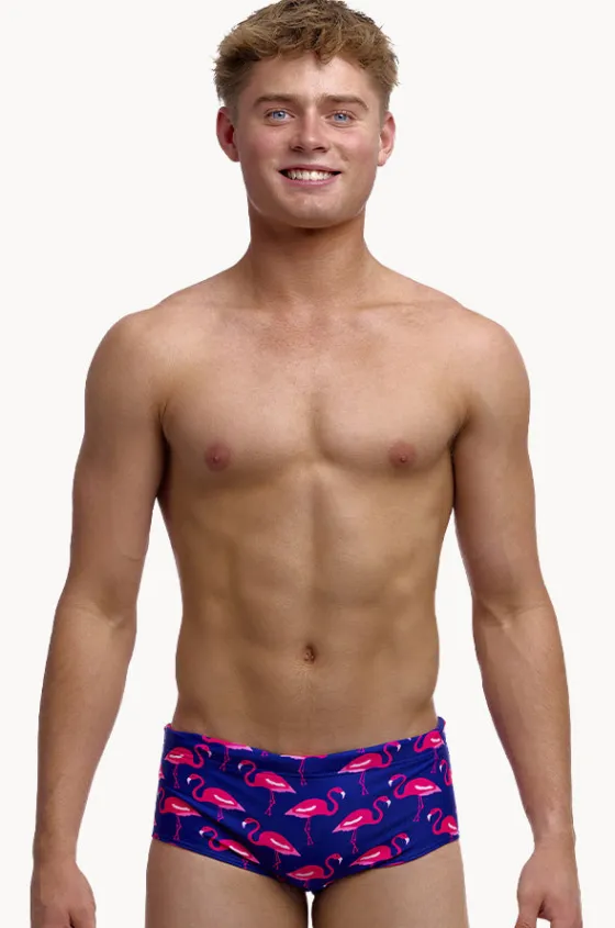 Trunks^Funky Trunks Boys Flocked Up Trunk Purple/pink