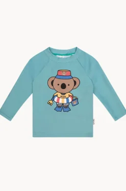 Rashies & Sunsuits^Huxbaby Boys Kel Koala Suntop Green