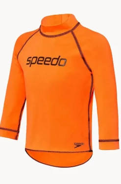 Rashies & Sunsuits^Speedo Boys Long Sleeve Suntop Fluro Orange