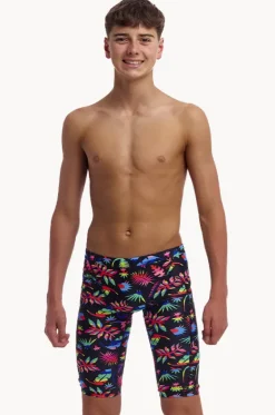 Jammers^Funky Trunks Boys Lost Leaf Jammer Black/multi