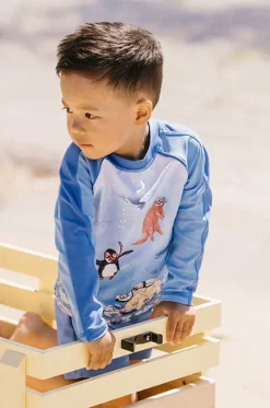 Rashies & Sunsuits|Rashies & Sunsuits^Minihaha Boys Marco Suntop Set Blue