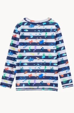 Rashies & Sunsuits|Rashies & Sunsuits^Milky Boys Marine Suntop Navy/white