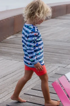 Rashies & Sunsuits|Rashies & Sunsuits^Milky Boys Marine Suntop Navy/white