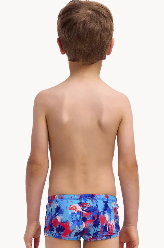 Trunks^Funky Trunks Boys Messy Messy Messy Trunk Blue/red