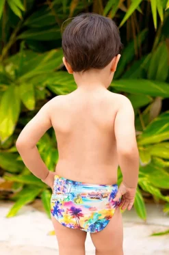 Swim Nappies^Salty Ink Boys Beach Swim Nappy Miami