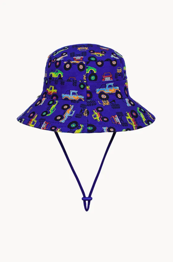 Headwear^Bedhead Boys Monster Truck Classic Bucket Hat Dark Blue