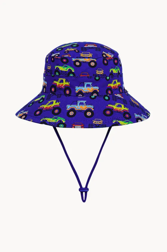 Headwear^Bedhead Boys Monster Truck Classic Bucket Hat Dark Blue