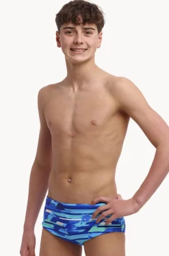 Trunks^Funky Trunks Boys Pace Racer Trunk Blue