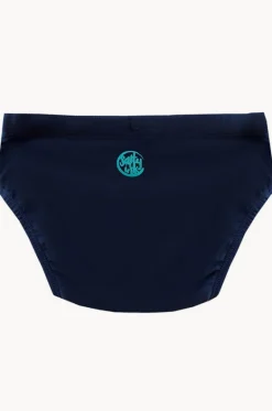 Swim Nappies^Salty Ink Boys Plain Swim Nappy Navy