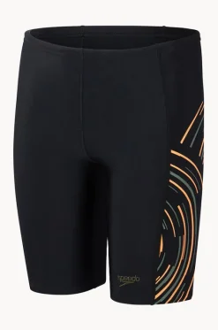 Jammers^Speedo Boys Plastisol Placement Jammer Black/orange