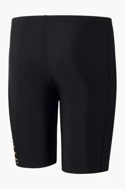 Jammers^Speedo Boys Plastisol Placement Jammer Black/orange