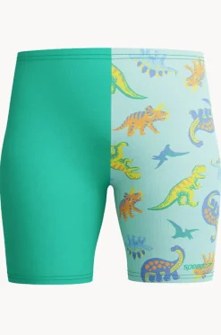 Jammers^Speedo Boys Print Jammer Teal