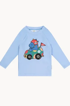 Rashies & Sunsuits|Rashies & Sunsuits^Huxbaby Boys Racer Dino Suntop Light blue