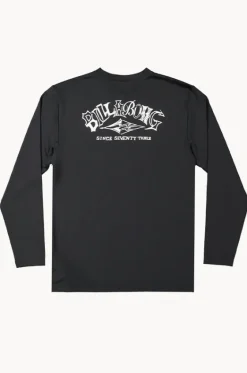 Rashies^Billabong Boys Ransom Long Sleeve Suntop BLACK