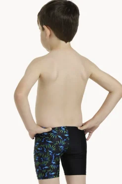 Jammers^Zoggs Boys Reptile Midi Jammer Black/blue