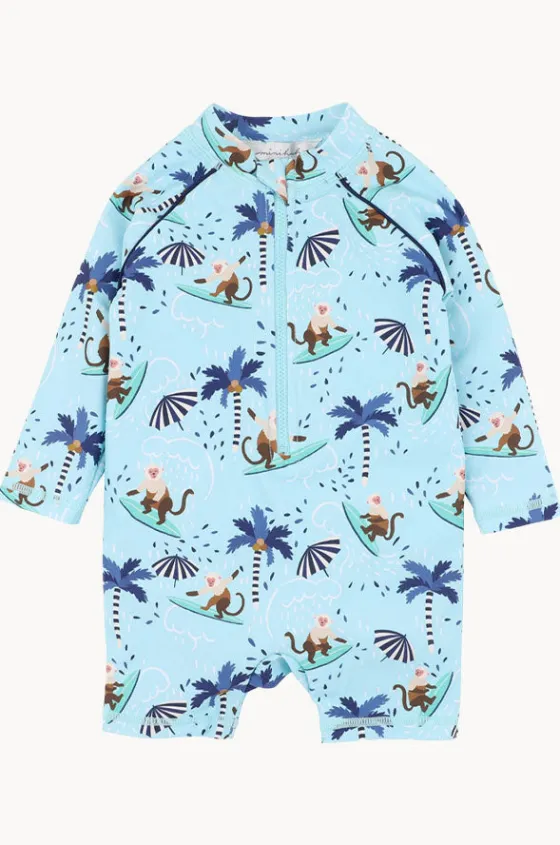 Rashies & Sunsuits|Rashies & Sunsuits^Minihaha Boys Riley Sunsuit Light Blue