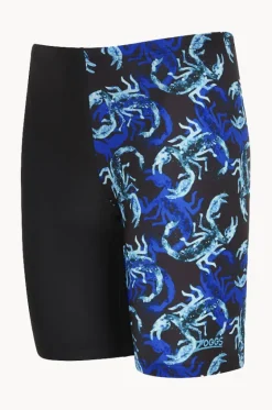 Jammers^Zoggs Boys Scorpio Mid Jammer Black/Blue