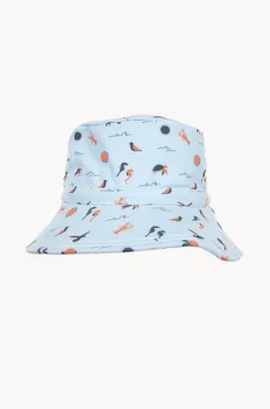 Hats^Acorn Boys Sea Life Wide Brim Swim Hat Blue/orange