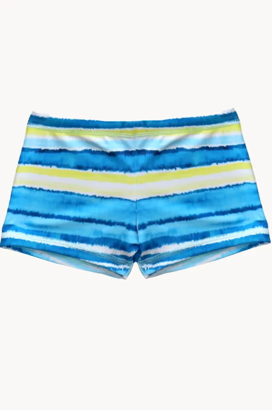 Trunks^Salty Ink Boys Shipwrecked Stripe Euroleg Trunk Blue/yellow