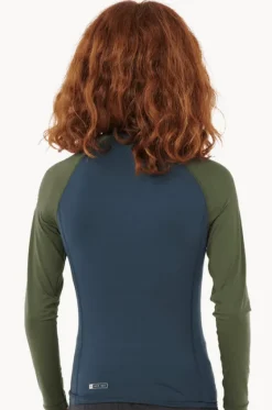 Rashies^Rip Curl Boys Shock Long Sleeve Suntop Dark olive