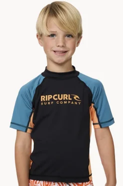 Rashies & Sunsuits^Rip Curl Boys Shock Short Sleeve Suntop Storm