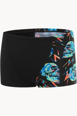 Trunks^Speedo Boys Skull V Cut Aquashort Black/multi