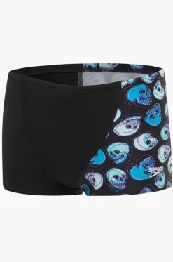 Trunks|Trunks^Speedo Boys Skull V Cut Aquashort Black/blue