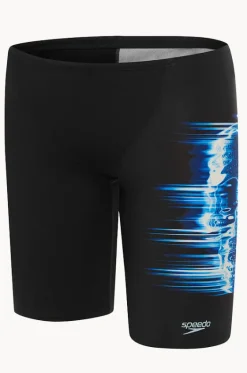 Jammers^Speedo Boys Skull V Cut Jammer Black/blue