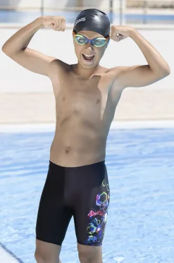 Jammers^Zoggs Boys Snare Mid Jammer Black/Multi