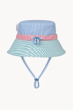 Hats^Huxbaby Boys Spliced Stripe Swim Hat Multi