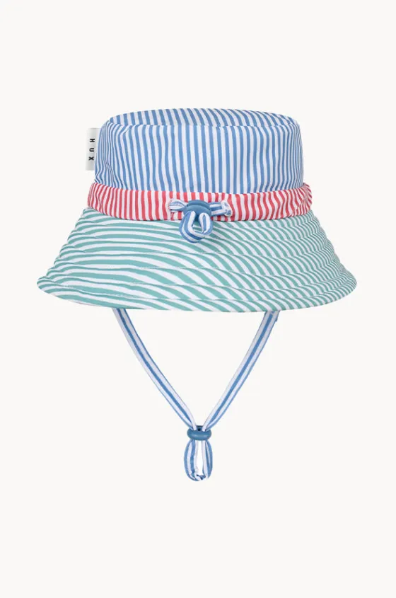 Hats^Huxbaby Boys Spliced Stripe Swim Hat Multi