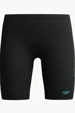 Jammers^Speedo Boys Sport Logo Jammer Black/Blue