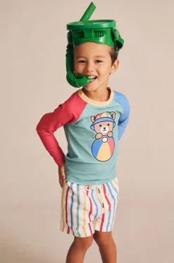 Rashies & Sunsuits|Rashies & Sunsuits^Huxbaby Boys Sporty Huxbear Suntop Multi