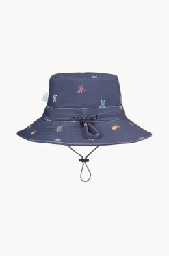 Hats^Toshi Boys Turtle Island Swim Sunhat Navy