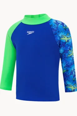 Rashies & Sunsuits|Rashies & Sunsuits^Speedo Boys Under The Sea Suntop Green/blue