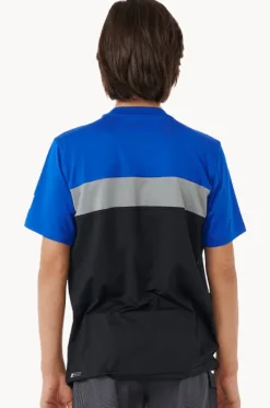 Rashies^Rip Curl Boys Undertow Short Sleeve Suntop Cobalt