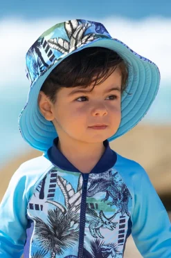 Hats^Salty Ink Boys Urban Reversible Sunhat Jungle