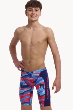Jammers^Funky Trunks Boys Wave Craze Jammer Blue/red