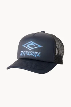 Hats^Rip Curl Boys Weekender Trucker Cap Black/blue