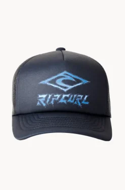 Hats^Rip Curl Boys Weekender Trucker Cap Black/blue