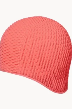 Swim Caps^3p Bubble Rubber Swim Cap Hot pink
