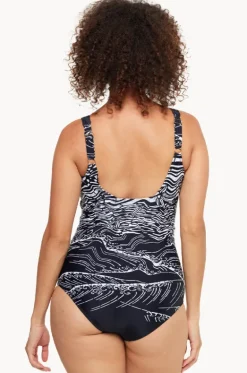 One Pieces^Togs Swimwear Budapest Binded Square Neck One Piece Black/white