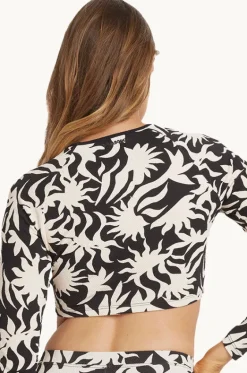 Rashies & Sunsuits^Billabong By My Side Crop Suntop Black/White